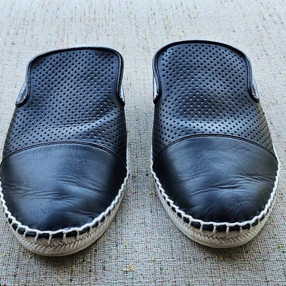 Dolce Vita Women Sandal Backless Flat Shoes Black Leather Upper Size 10 - Picture 6 of 11